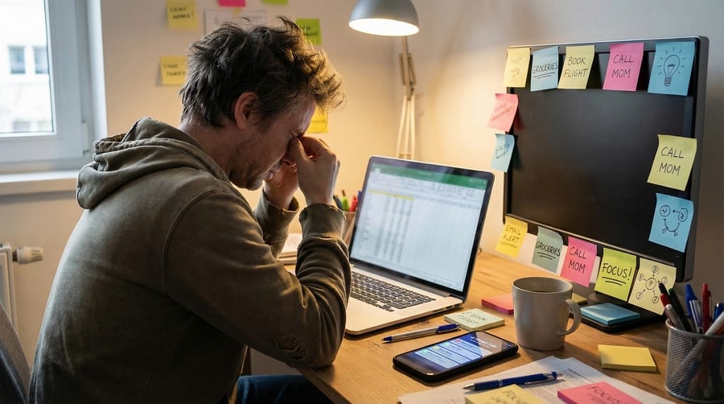 brain gets distracted